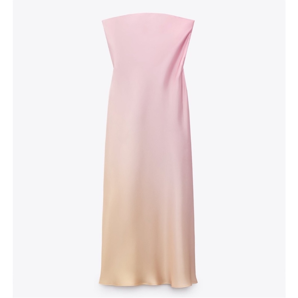 Elegant Pink and Cream Dress